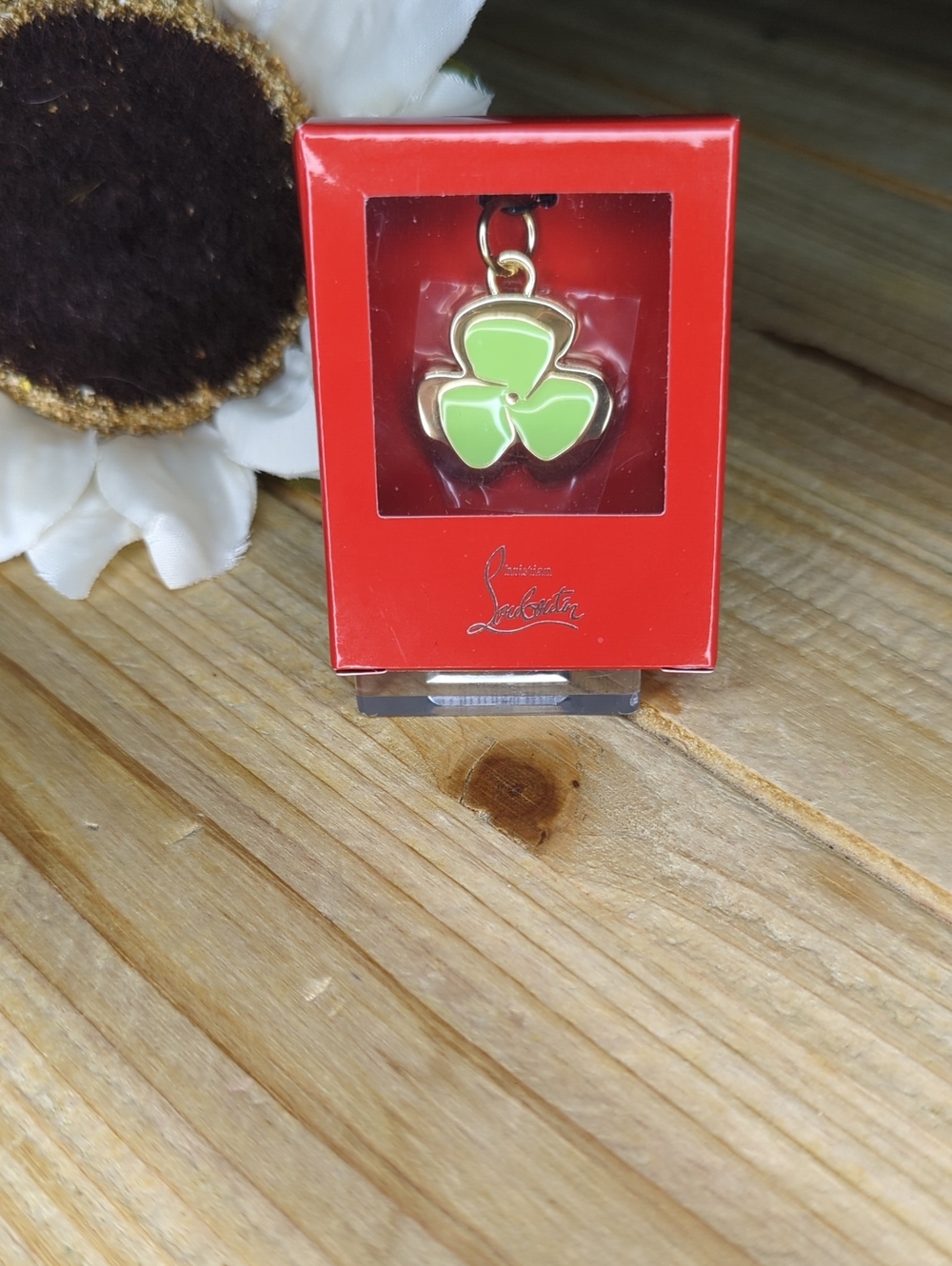 Christian Louboutin 3 leaf Clover Charm
